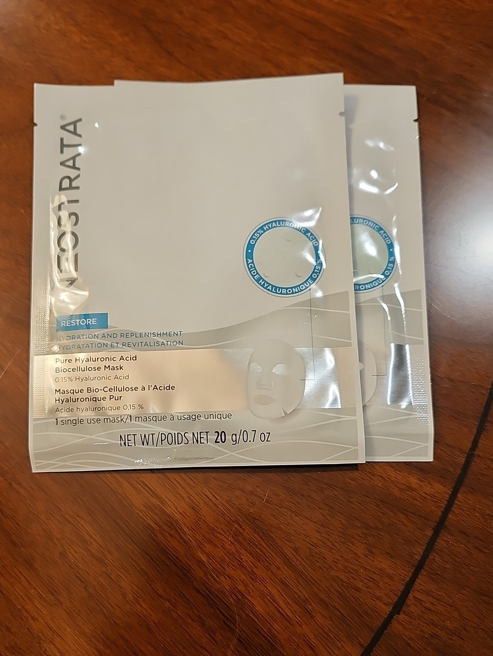 Neostrat Restore Hydration Pure Hyaluronic Acid Biocellulose Mask - White Set2